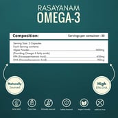 9 - Rasayanam Plant Based Omega 3,  60 capsules 