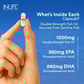 2 - INLIFE Fish Oil Double Strength Omega 3 (1000 mg),  60 capsules 