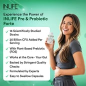 9 - INLIFE Pre & Probiotic Forte with 14 Probiotic Strains & 25 Billion CFU,  30 veggie capsule(s)  Unflavoured 