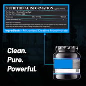 3 - V-SHAPE SUPPS Creatine Monohydrate Micronized,  Fruit Punch  0.66 lb 