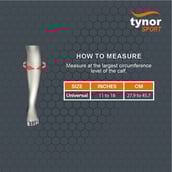 2 - Tynor Shin & Calf Support Neo,  Black with Orange  Universal 