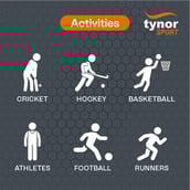 3 - Tynor UV Protection Arm Sleeve,  Black with Orange  Universal 