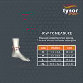 4 - Tynor Ankle Support Air Pro, Black/Green Medium