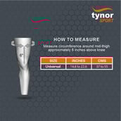 4 - Tynor Knee Wrap (Neo),  Black/Orange  Universal 