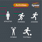 3 - Tynor Shin and Calf Support Air Pro,  Black/Green  Small 