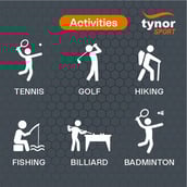 3 - Tynor Tennis & Golfer's Elbow Support Pro,  Black/Orange  Universal 