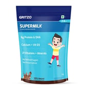 2 - Gritzo Supermilk for 2-6 Yrs Protein & Nutrition Drink Mix OP,  1 kg  Double Chocolate 