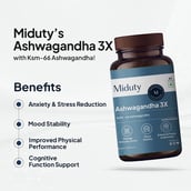 3 - Miduty Ashwagandha 3X,  60 capsules 