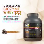 MuscleBlaze Biozyme Whey PR,  4.4 lb  Cookies & Cream