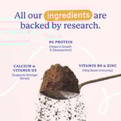 4 - Supermilk Gritzo Overall Growth For 7-9 Yrs Girl Personalized Protein & Nutrition Drink Mix,  400 g  Double Chocolate