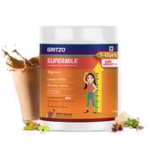 2 - Gritzo Supermilk Height+ for 7-12 Yrs Girls Personalized Protein & Nutrition Drink Mix OP, 200 g Double Chocolate