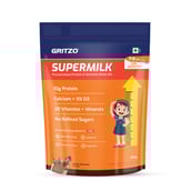 10 - Supermilk Gritzo Height+ for 7-12 Yrs Girls Personalized Protein & Nutrition Drink Mix,  800 g  Double Chocolate 