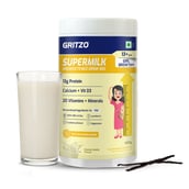1 - Supermilk Gritzo Height+ Unsweetened for Girl 13+ Years,  400 g  Creamy Vanilla 
