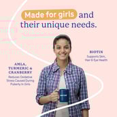 6 - Supermilk Gritzo Height+ for 13+ Yrs Girls Personalized Protein & Nutrition Drink Mix, 400 g Double Chocolate