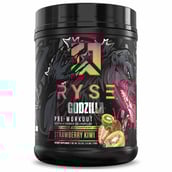 1 - Ryse Godzilla Pre Workout, 1.57 lb Strawberry Kiwi