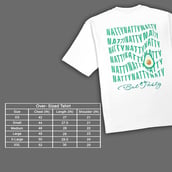 MuscleBlaze Natty But Tasty Avocado Oversized Solid T-Shirt, X-Large White