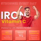 14 - CUREFOREVER Chelated Iron & Vitamin C for Men,  60 tablet(s) 