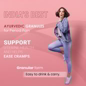 9 - CUREFOREVER Womaneya Pain Free Granules,  7 sachets/pack  Orange Lime 