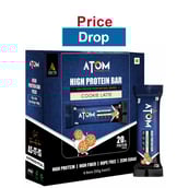 AS-IT-IS Nutrition ATOM High Protein Bar,  6 bar(s)  Cookie Latte 