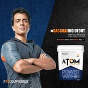 5 - AS-IT-IS Nutrition ATOM PWR Mass Gainer,  8.8 lb  Double Rich Chocolate 