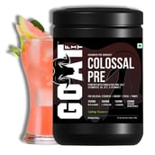 2 - G.O.A.T Fit Colossal Pre Workout 0.39 lb & Creatine Monohydrate 0.22 lb Combo with Free Shaker,  3 Piece(s)/Pack  Spicy Guava & Unflavoured 