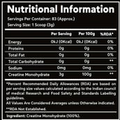 3 - Musclemend 100% Creatine Monohydrate,  Unflavoured  0.55 lb 