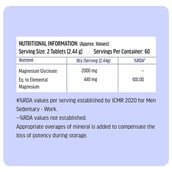 10 - HealthKart HK Vitals Magnesium Glycinate,  Unflavoured - Men  120 tablet(s)