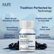 5 - INLIFE Pure Himalayan Shilajit Resin,  60 softgels 