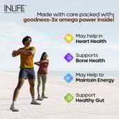 3 - INLIFE Extra Virgin Cold Pressed Flaxseed Oil 1000mg with Omega 3 6 9,  60 softgels 