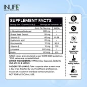 6 - INLIFE Glutathione Reduced with Vitamin C, Milk Thistle,  Unflavoured  30 veggie capsule(s) 