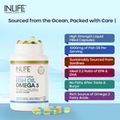 7 - INLIFE Fish Oil Omega 3 (1000 mg),  60 capsules 