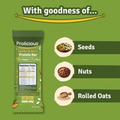 5 - Prolicious Protein Bars Combo,  8 bar(s)  Choco Seeds + Seeds & Nuts 