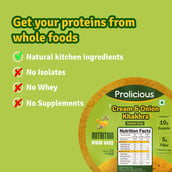 2 - Prolicious Khakhra,  Cream & Onion (Pack of 6)  170 g 