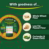 5 - Prolicious Khakhra, Chilli Coriander (Pack of 6) 170 g