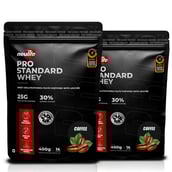 1 - Neulife Pro Standard Whey,  0.99 lb  Coffee (Pack of 2) 