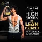 4 - One Science 100% Premium Whey Protein,  5 lb  Vanilla Swirl - with Free 150g Creatine 