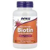 1 - Now Biotin 10 mg, 120 veggie capsule(s) Unflavoured