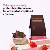 7 - HealthKart HK Vitals Hair Strength&nbsp;Biotin Gummies,  60 gummies  Strawberry