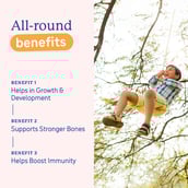 3 - Supermilk Gritzo Overall Growth for Boy 7-12 Yrs Protein & Nutrition Drink Mix,  400 g  Double Chocolate