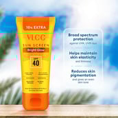 5 - VLCC Bright Glow 3D Youth Boost Sunscreen Gel Cream,  100 g  Saxifraga & Morus Bombycis Extracts 