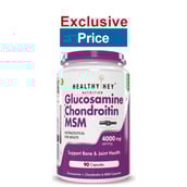 HealthyHey Nutrition Glucosamine Chondroitin and MSM,  90 capsules 