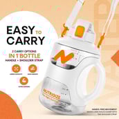 4 - GHC Nutrigize Sports Gallon Water Bottle,  White  2.2 L 