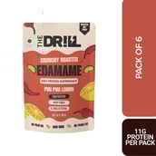 8 - The Drill Crunchy Roasted Edamame,  Piri Piri Lemon (Pack of 6)  30 g 