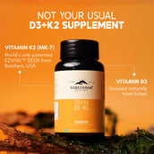 4 - Rasayanam Vitamin D3 K2 (MK-7) 120 Tablets & Plant Based Vitamin B12 Combo,  60 capsules  Unflavoured 