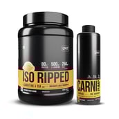 QNT ISO Ripped & Carnipump Ripping Pre-workout 500ml Navel Orange Combo,  2.2 lb  Kesar Malai Kulfi 