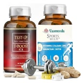 Vaamveda Sports Multi+ & Test-Up Natural Testo Boost Combo, 60 tablet(s) Unflavoured