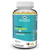 1 - Naturyz Omega 3 Flaxseed + Seabuckthorn Oil,  60 capsules 