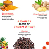4 - Naturyz Turmeric + Ginger & Piperine Mix Fruit, 50 gummies