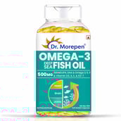 1 - Dr. Morepen Omega-3 Deep Sea Fish Oil 500mg,  60 softgels 