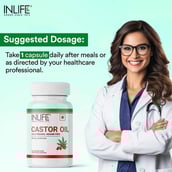 7 - INLIFE Castor Oil 500mg,  60 veggie capsule(s) 